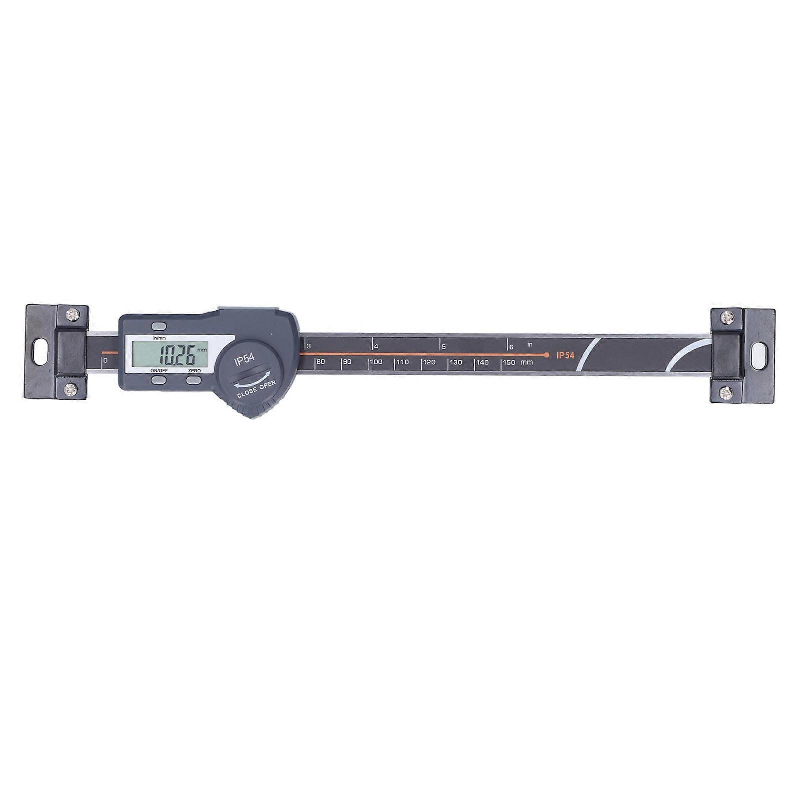 IP54 Horizontaler Messschieber LCD-Display Digitales Linearmaßstab-Messwerkzeug mit ZERO Reset Data Hold0?150mm / 0.0?5.9in
