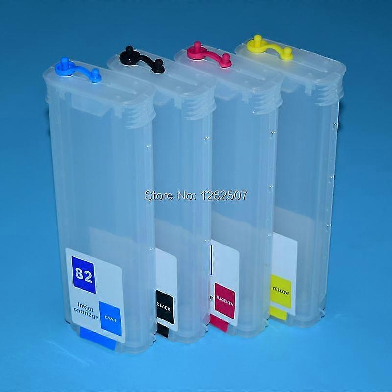 hg 280ml*4colors HP82 Bulk Ciss Refill Ink Cartridge With ARC Permanent Chips For HP Designjet 510 HP510 82 Printer