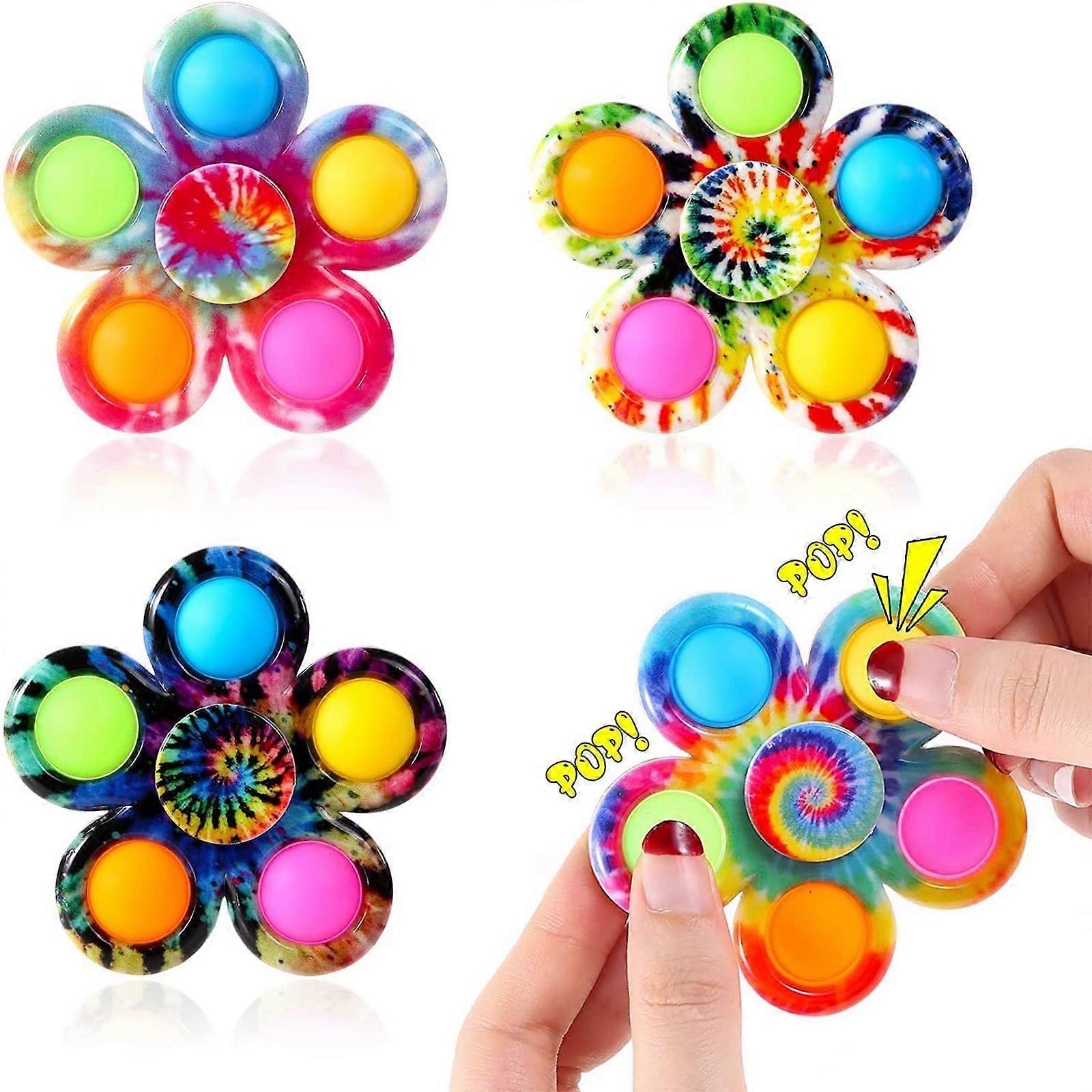 Blomster Bubble Push Pop Fidget Spinning Leker11
