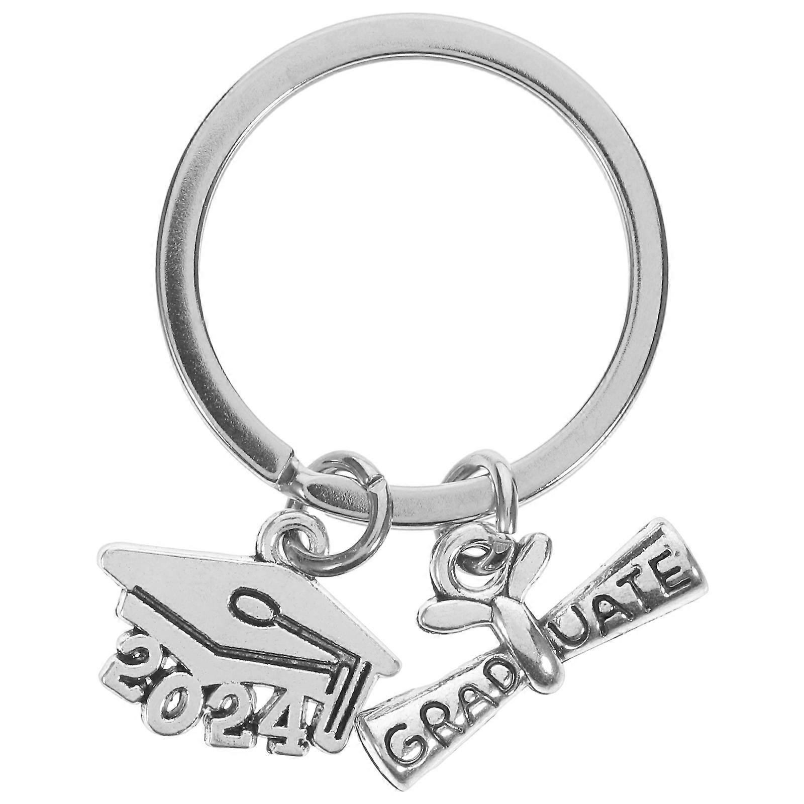 Graduation Keychain Grad Key Chain Metal Keyring Graduation Keyring Key Hanging Ornament
