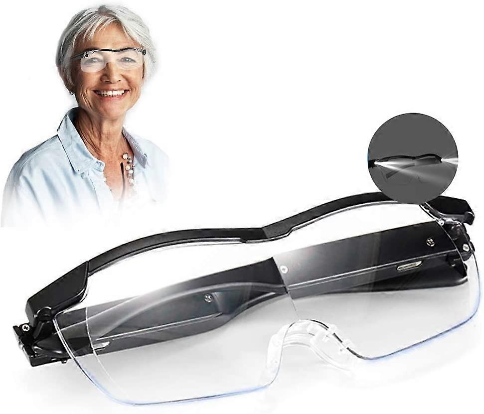 Magnifying Glasses With 2 Leds, Reading Magnifiers Magnifying Glasses 250% Magnification, Illuminated Magnifying Glass For Reading, All Precision Work