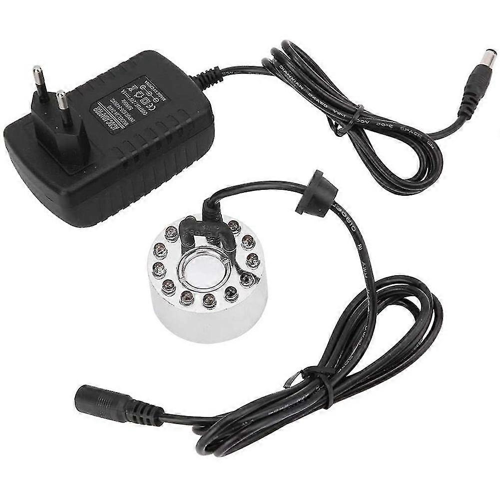 Générateur de brumisateur, 12 Led Éclairage Étang Fog Maker Machine Mist Eu Plug