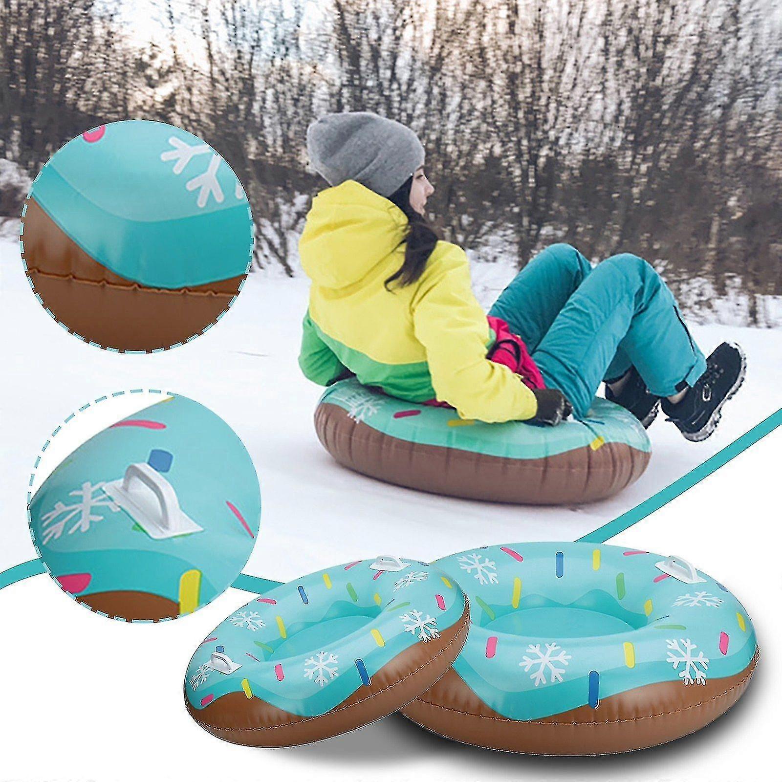 Inflatable Floated Skiing Ring With Handle