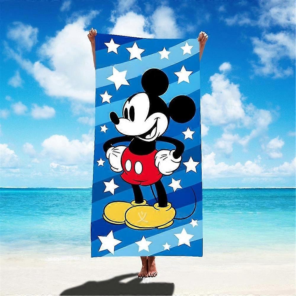 Disney Mickey Minnie Mouse Kids Adult Large Microfibre Bath Towel Beach Shower Swimming Pool Blanket, Soft, Super Absorbent and Fast Drying
