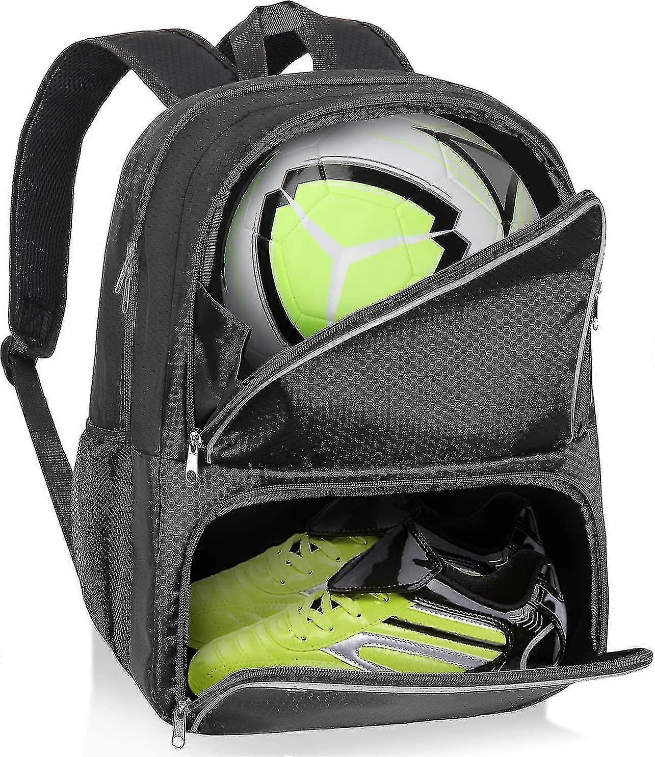 Sac de soccer pour les jeunes - Sac à dos de soccer & Sacs pour basketball, volleyball et Football | Comprend un taquet séparé et un compartiment à billes