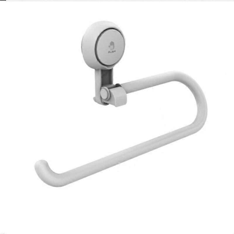 Kitchen non-perforated wall-mounted paper towel rack