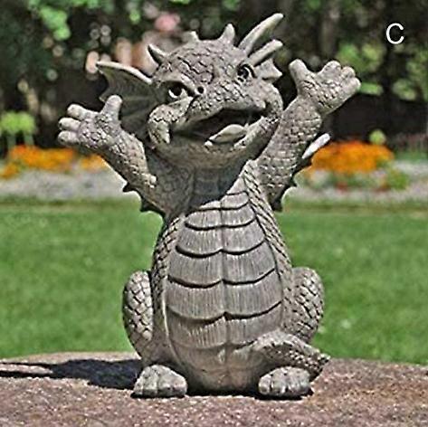 Garden Zen dragon RESIN STATUE DECORATION