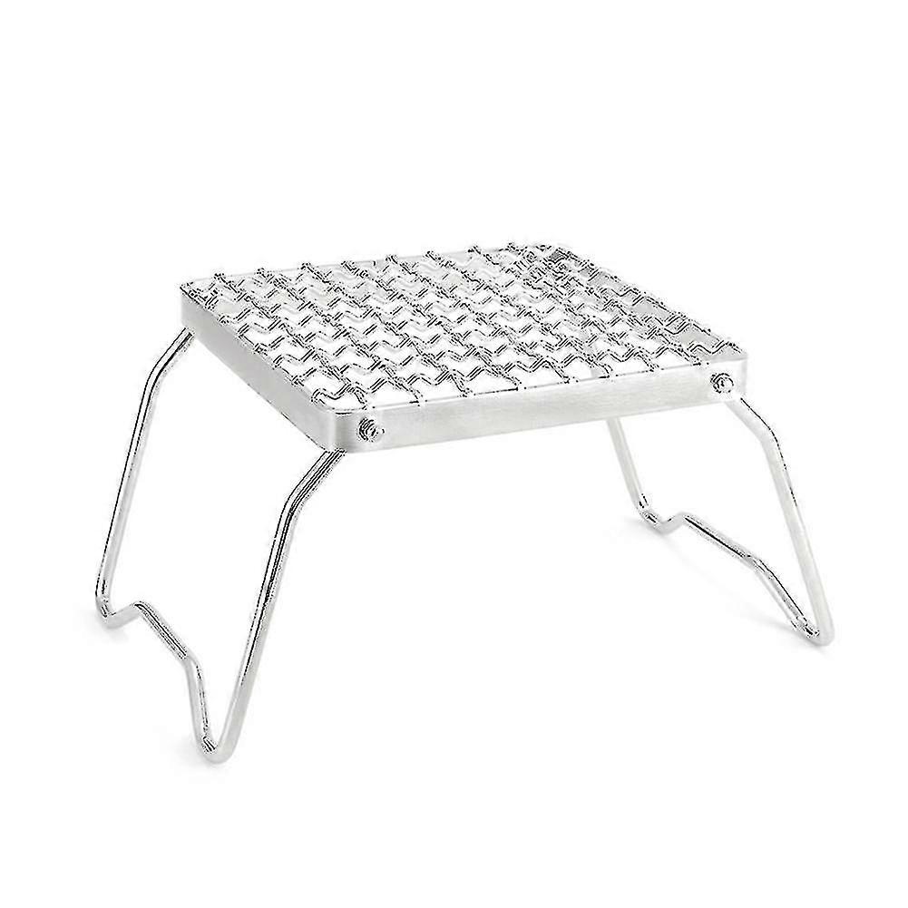 Upgrade Folding Leg Campfire Grill Grate,stainless Steel