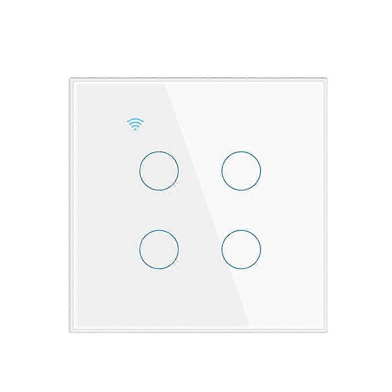 Corui Tuya WiFi Smart Switch EU 1/2/3/4 Way Glass Panel Touch Light Switch