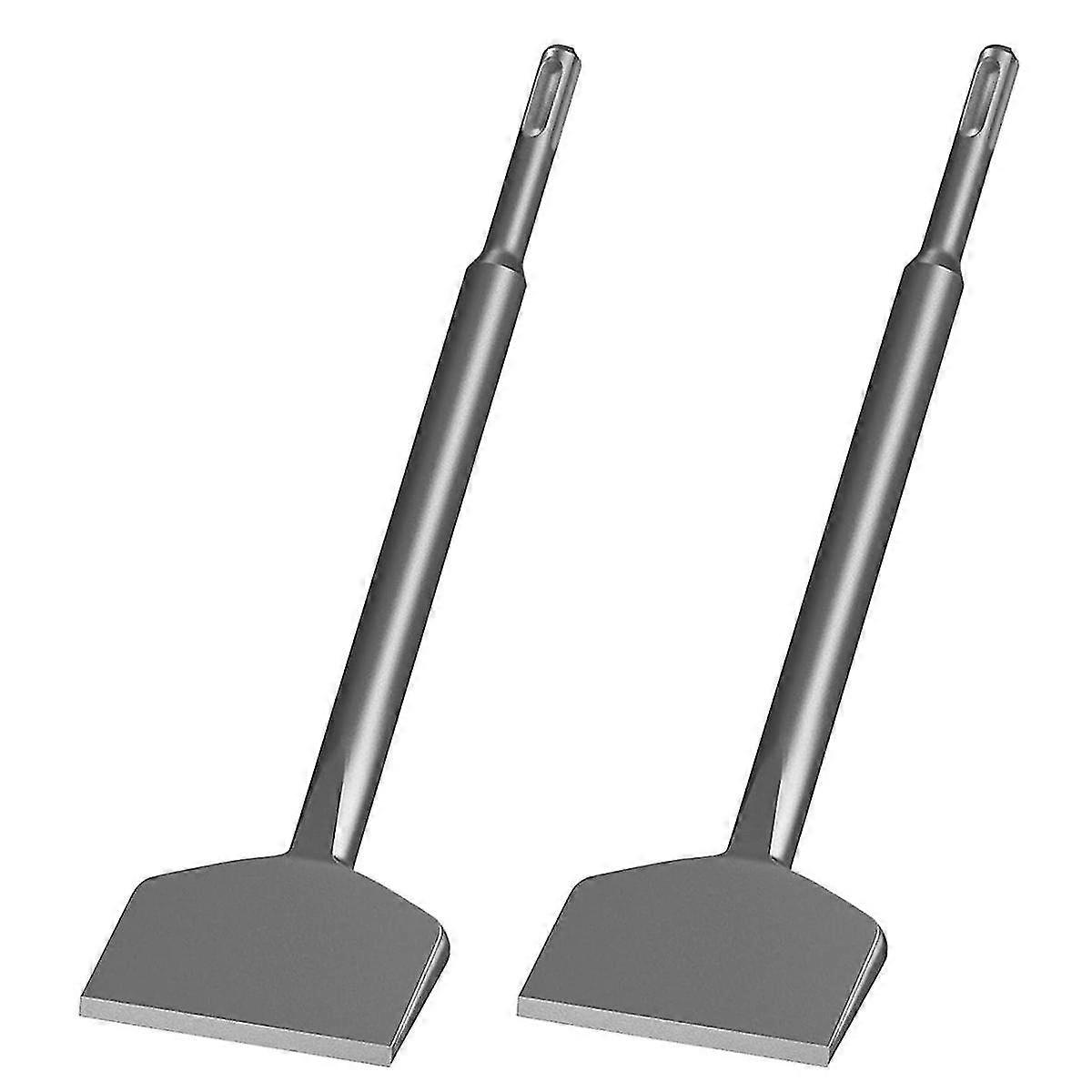 2PCS SDS Plus Chisel 3-Inch Wide & Cranked Angled Bent Tile Removal Chisel Tool, Compatible with SD