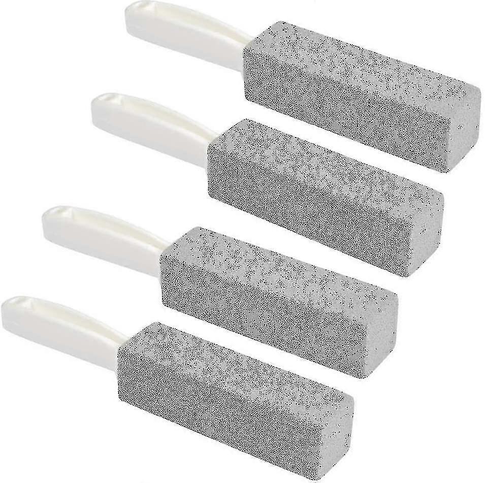 2024 4pcs Pumice Cleaning Stone With Handle, Natural Pumice Stick For Toilet Bowl Ring Remover