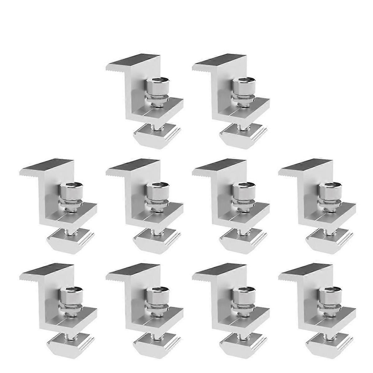 Solar Panel Adjustable Bracket Clamp PV Bracket Mounting Clip Solar End Clamp 35mm for Fixing Solar