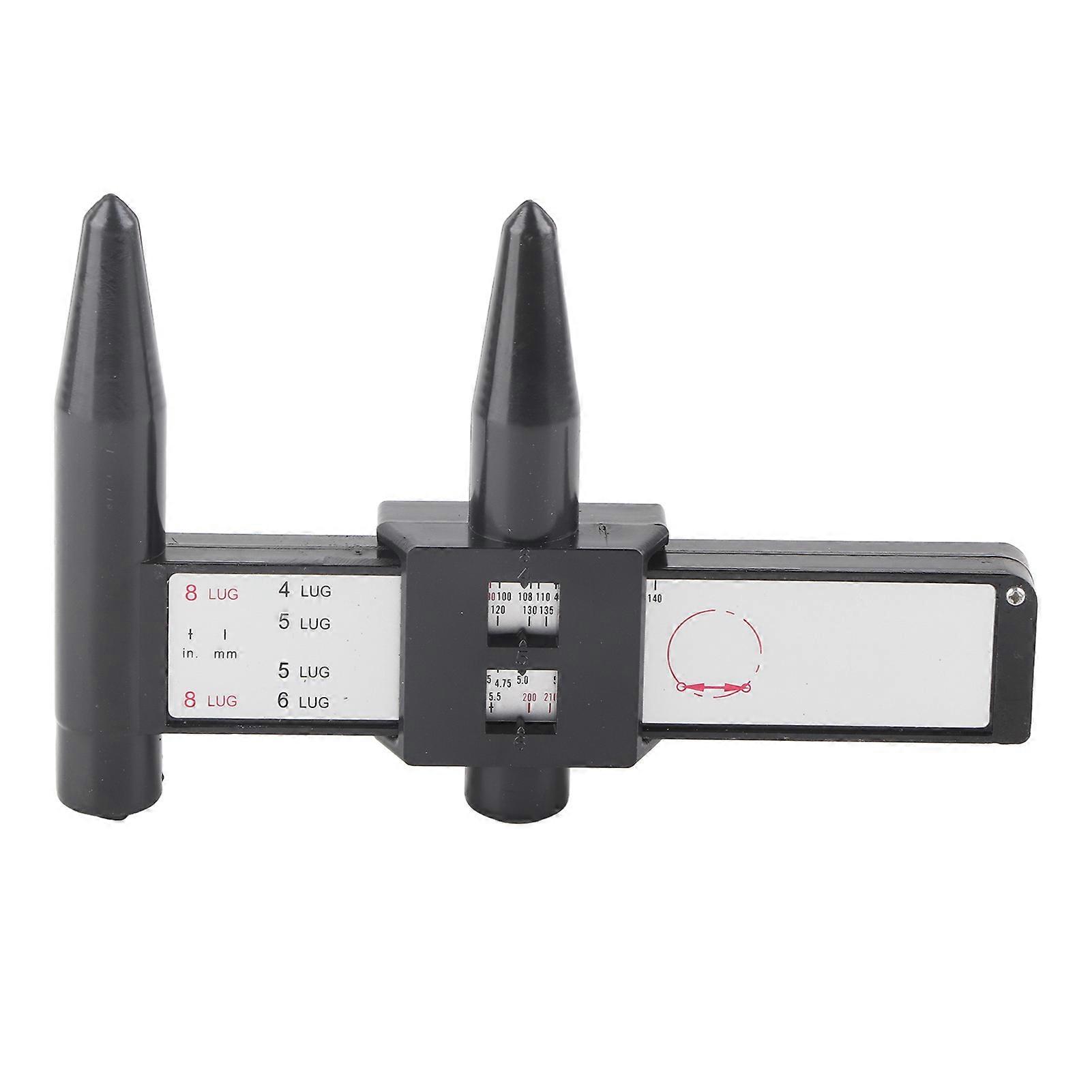 כלי מדידה הזזה לתבנית בורג של גלגלי רכב סרגל PCD 4 5 6 8 נעל