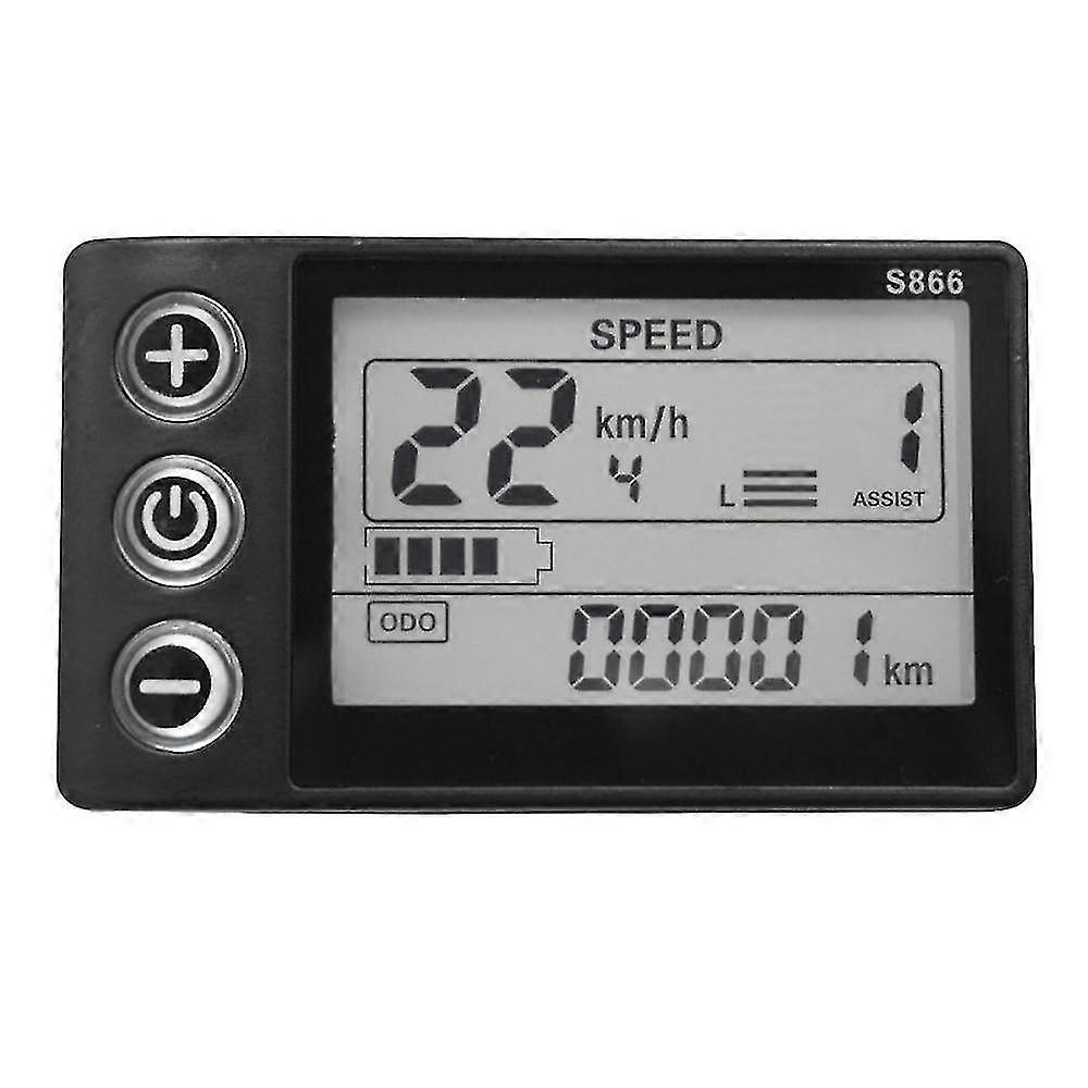 S866 Controller Panel Dashboard+36v 350w Sine Wave Controller Electric Bike Lcd Display For E-bike