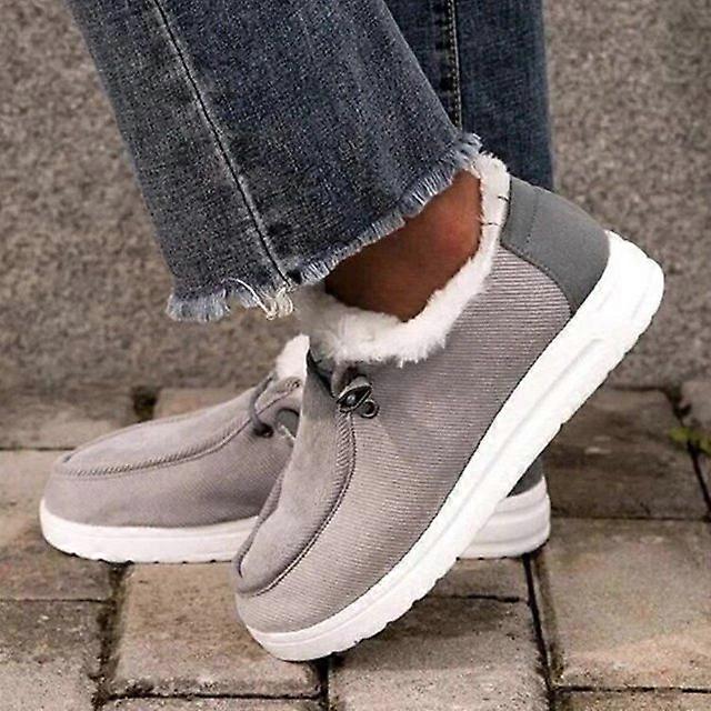 Winter 2024 Comfortable Warm Plush Cotton Shoes Women's Plus Size Snow Boots Women Solid Color Platform Booties Botas De Mujer