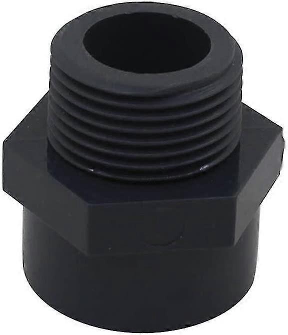20mm Male Pvc Threaded End Fitting Swimming Pool Joint Fitting Pvc Threaded Sleeve Pvc, Dn15, 2pcs (internal Diameter 20mm - 1/2 "thread)