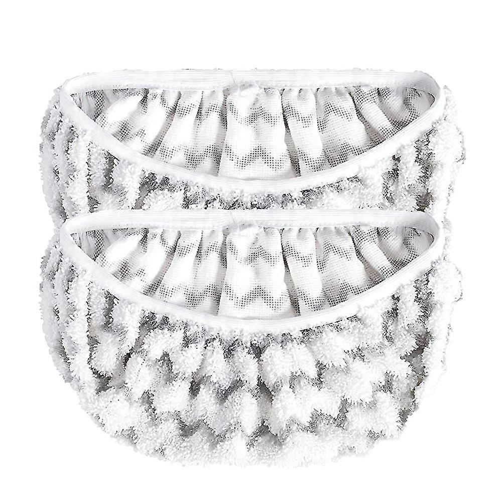 2 Pack Microfiber Reusable Mop Pads Compatible with Sweeper Mops Washable Mop Pads for Wet & Dry Us