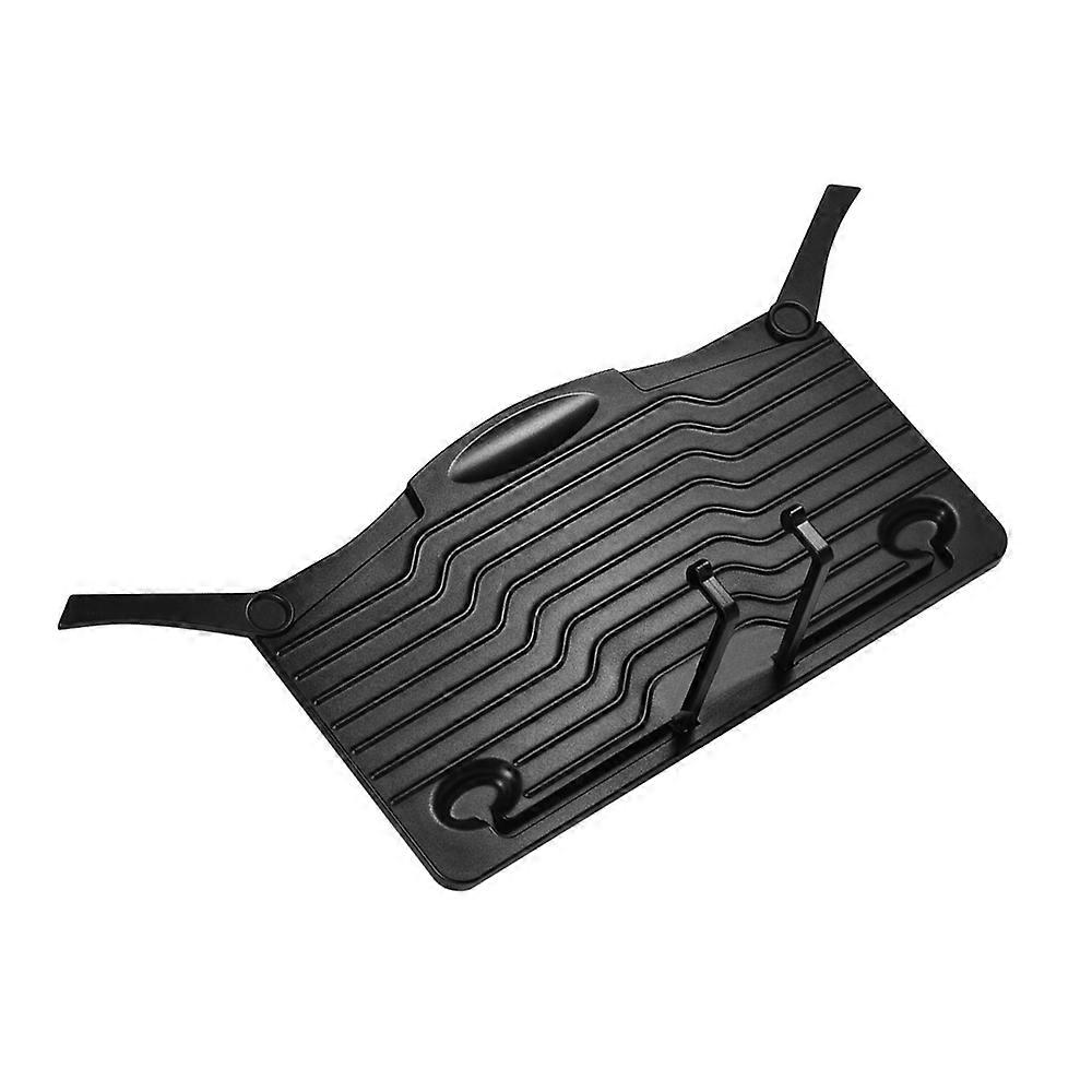 Mini Desktop Music Stand Portable Cookbook Tablet Smartphone Book Reading Document Stand Holder Lightweight ABS Material Black