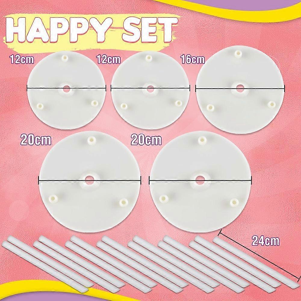 Multi-Layer Cake Support Set Round Dessert Shelf Cake Gasket Cake Support Frame Cake Stands Baking Tools Piling Brackets