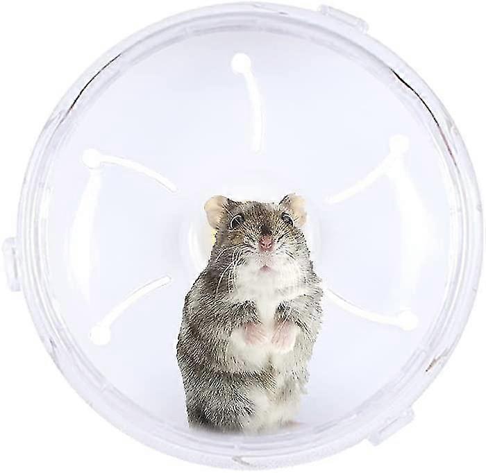 Silent Hamster Wheel 8in Dwarf Hamster Wheel Hamster Ball (white)