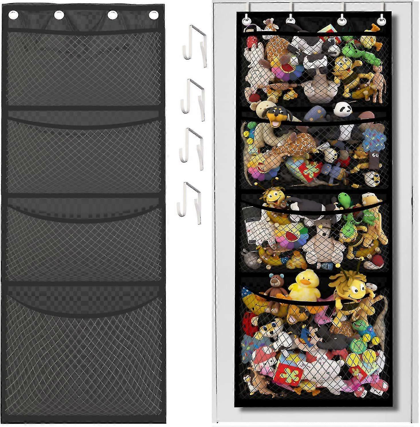 Storage For Stuffed Animals - Over Door Organizer For Stuffies, And Toy Plush Storage / Hanging Storage Pockets