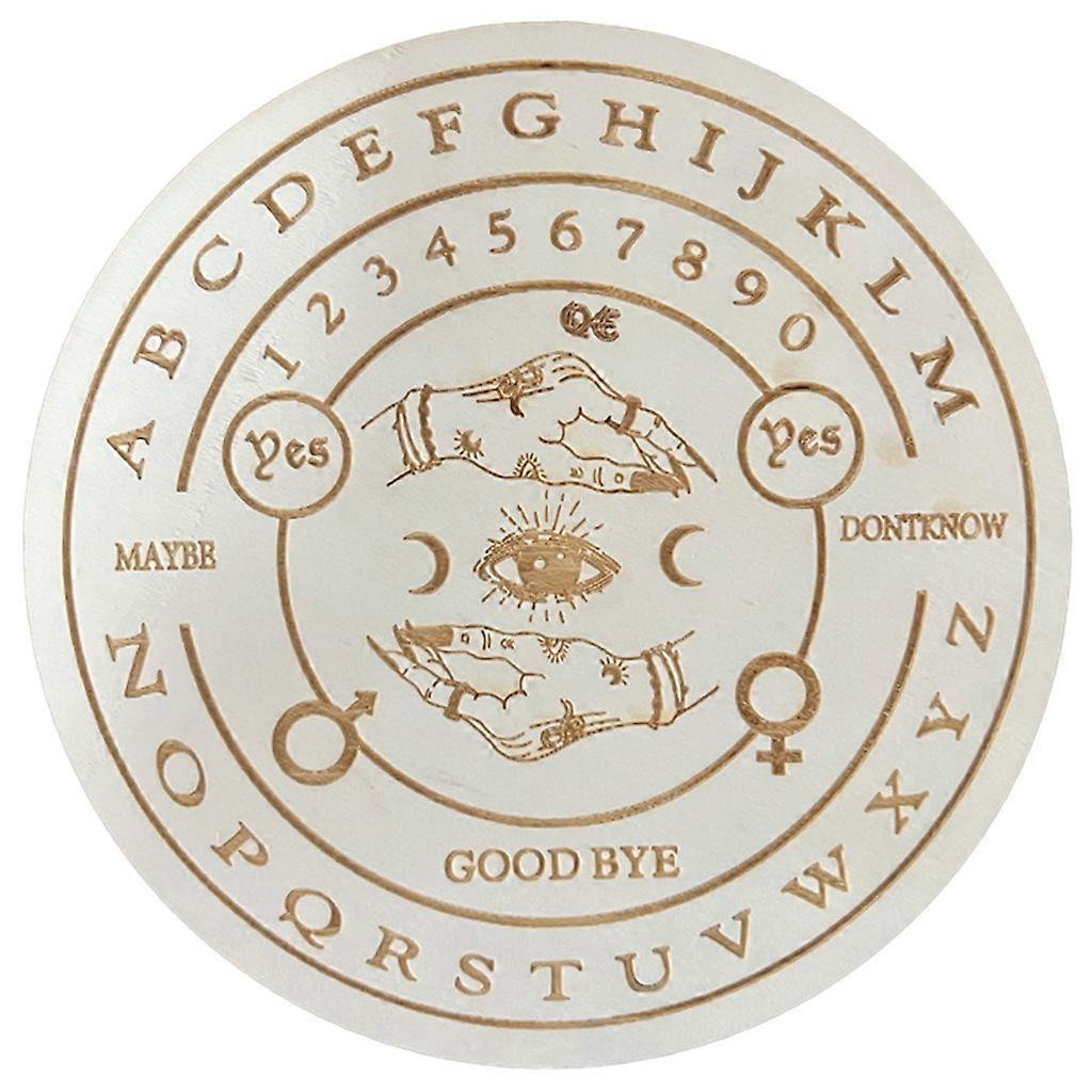 Metaphysical Message Board Wooden Star Pendulum Board Dowsing Divination Board