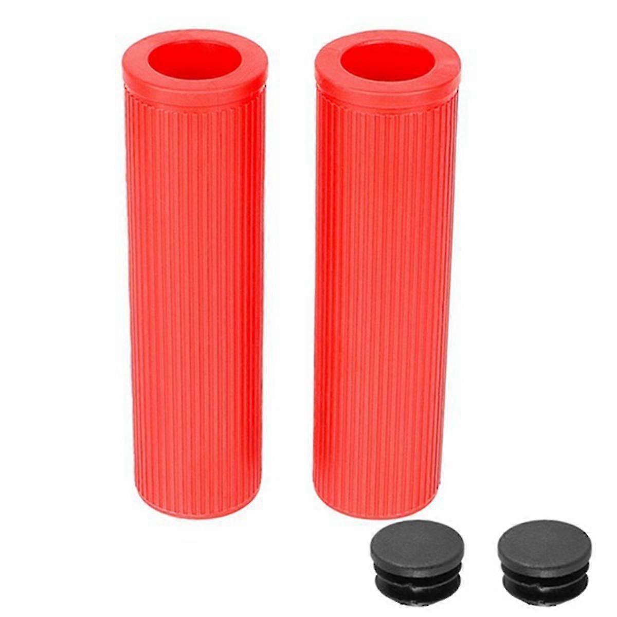 Universal Bicycle 22mm Inner Diameter Handlebar Cover Through Hole With Plug Silicone Handlebar Cov