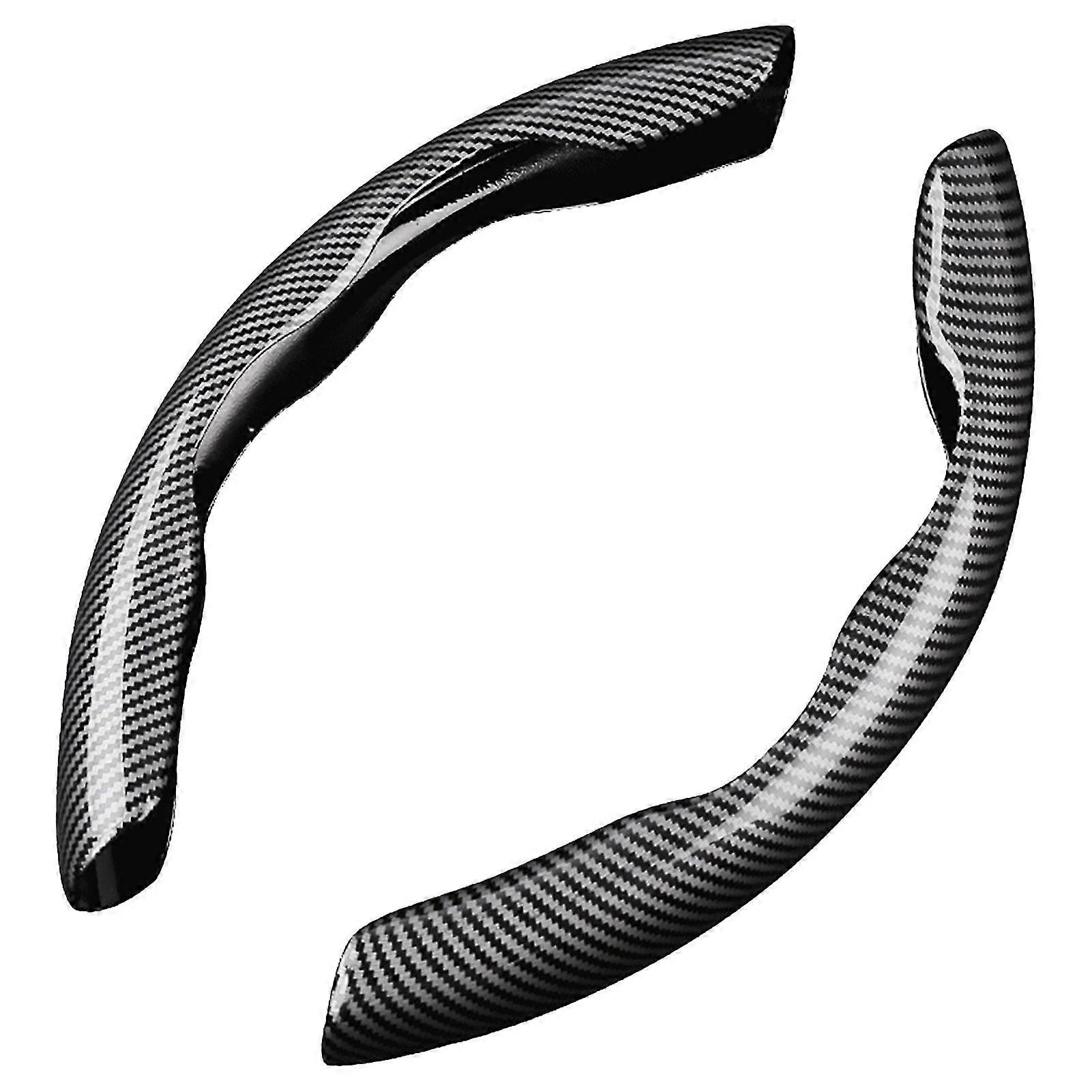 2pcs αντικατάσταση SUV φορτηγών ανθρακονημάτων καθολικό αντιολισθητικό κάλυμμα τιμονιού