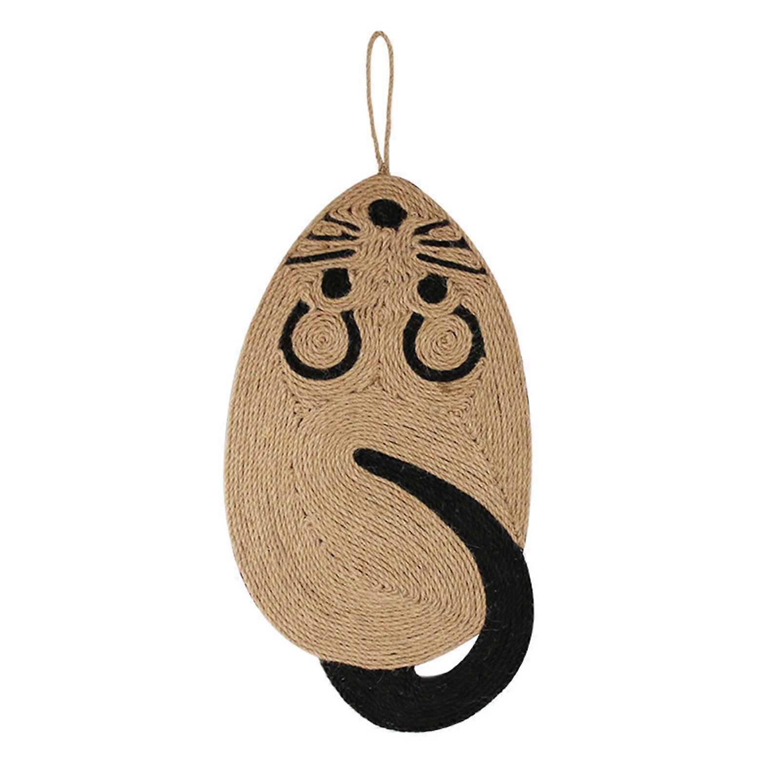for Cat Scratcher Mat Natural Sisal Rope Cute Shape Kitten Hangable Scratching R