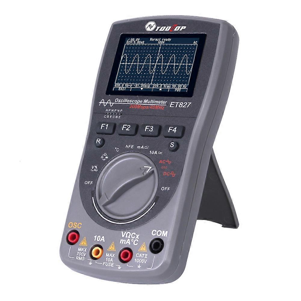 ET827 2in1 Oscilloscope Multimeter 40Mhz Bandwidth 200MSps Sampling Rate Handheld Oscilloscopes Innovative AI Waveform Preview