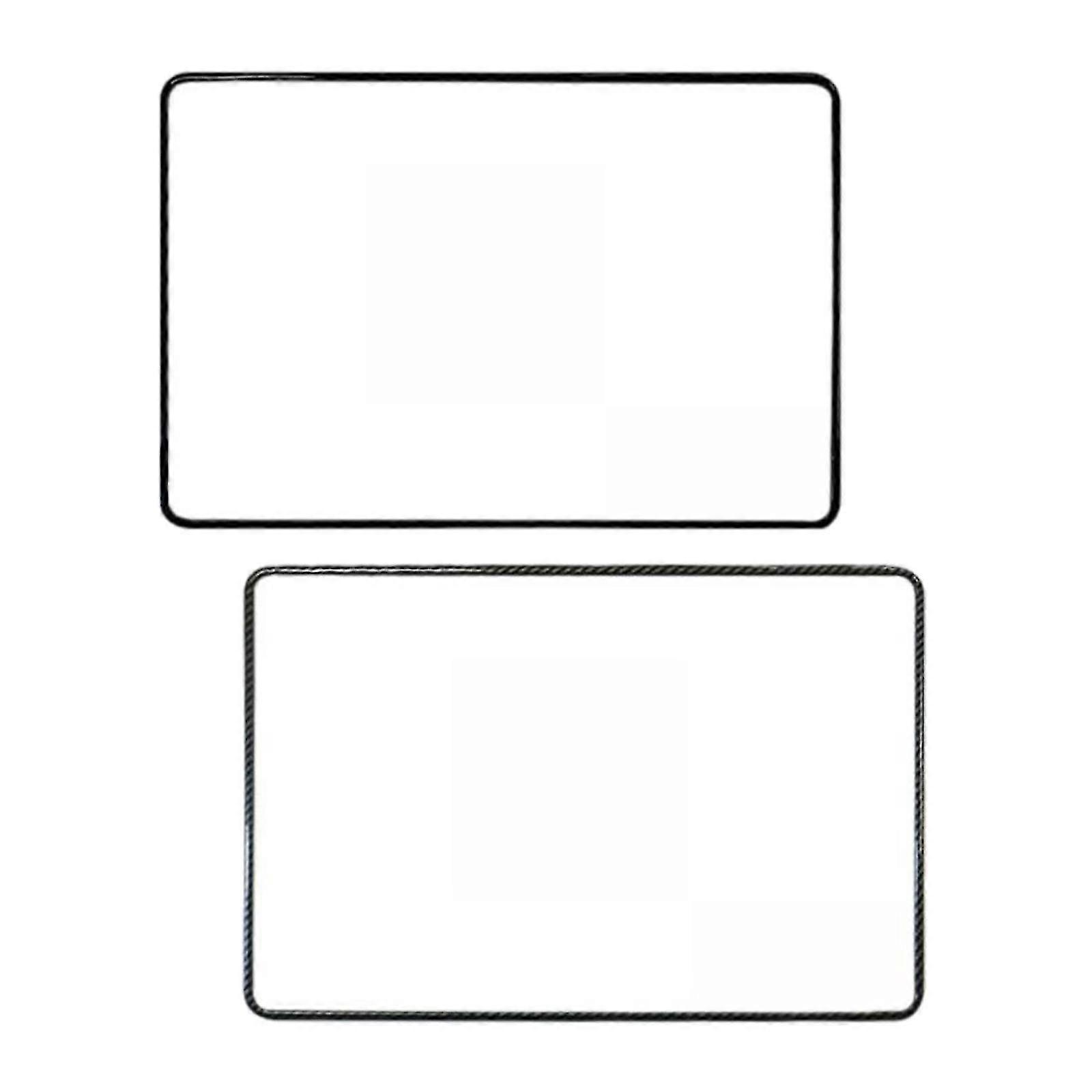 2x Screen Protection Frame Touchscreen For 3 Y   Black And Carbon Fiber