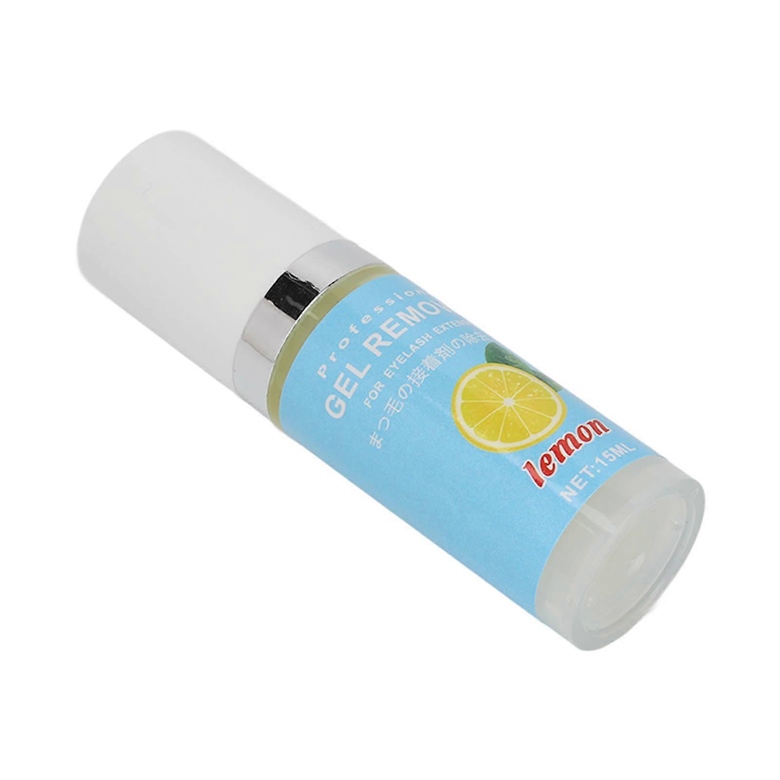 Eyelash Extension Remover Gel Easy Remover Eyelash Extension Adhesive Fast Dissolution Gel 15ml Lemon
