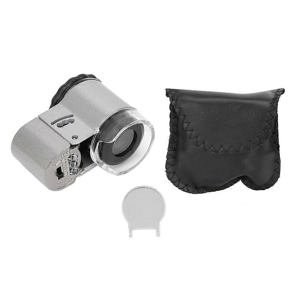 50X Microscope Loupe Mini Portable avec LED Monnaie Détectant la Lumière pour l’évaluation des bijoux