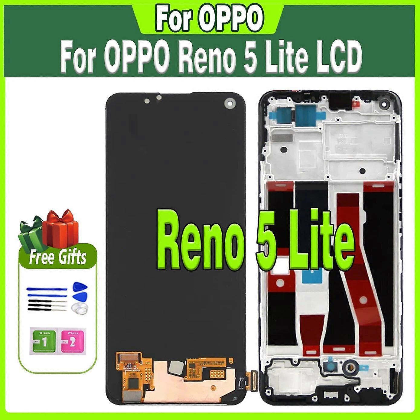 6.43 "per OPPO Reno 5 Lite LCD CPH2205 Display Touch Screen Digitalizzatore per Reno 5 Lite Sostituzione del gruppo display LCD