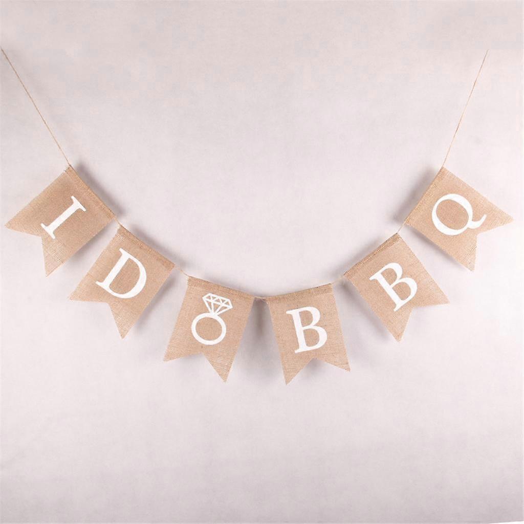 Rustic I Do BBQ Flags Flags Engagement  Party Favor