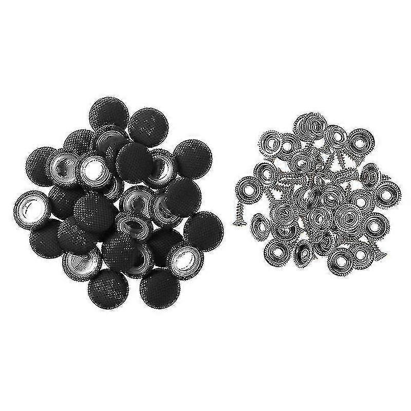 30pcs Car Ceiling Headliner Button Fixing Screw Cap Roof Snap Rivets Retainer