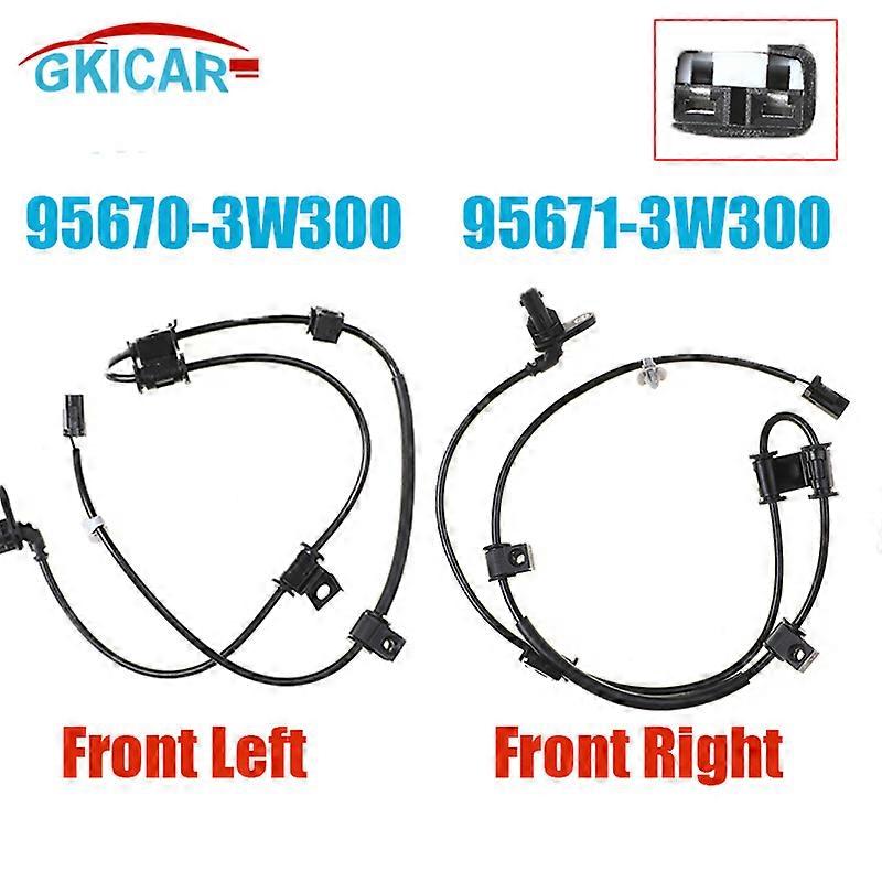 ODIDIO Front Left Right ABS Wheel Speed Sensor 95671-3W300 95670-3W300 For 2011-2015 Kia Sportage 2.4L