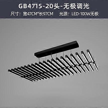 Redkid Lampes suspendues LED squelette de poisson de style moderne salle de conférence salon lustre