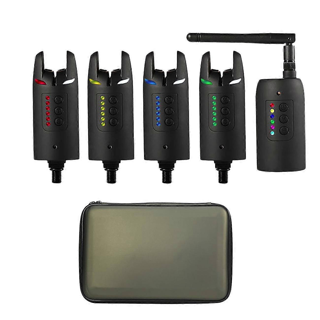 Wireless Digital Fishing Alarm Set Fishing Bite Sound Alert Kit Changeable Color Led Alarm Indicato Chumian