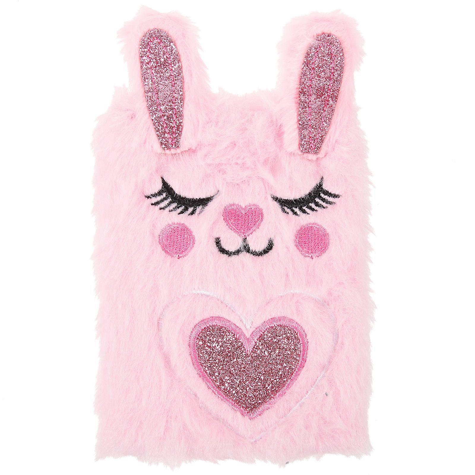 Plush Diary Book Lovely Bunny Notepad Cartoon Girl Notepad Diary Accessory