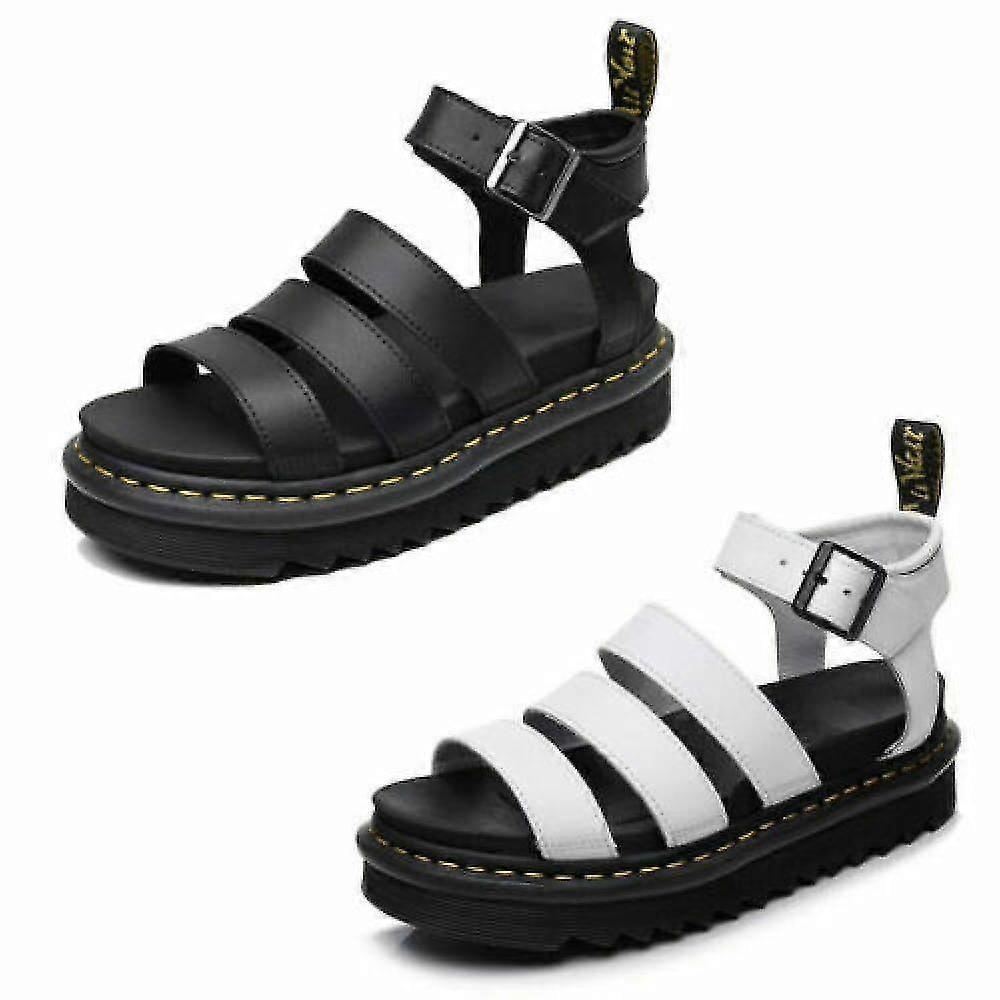 Dámské robustní sandály Tlustá podrážka Strappy Block Flatforms boty Letní nová velikost