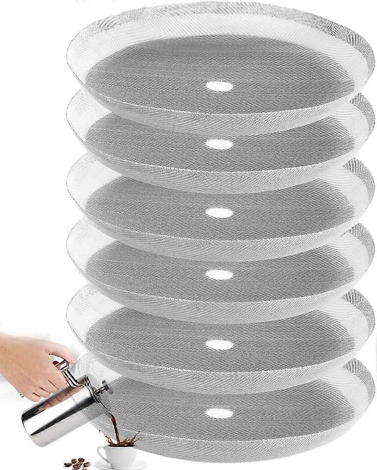 6-pakning 1L 3 kopp erstatningsfiltre i rustfritt stål for pressen