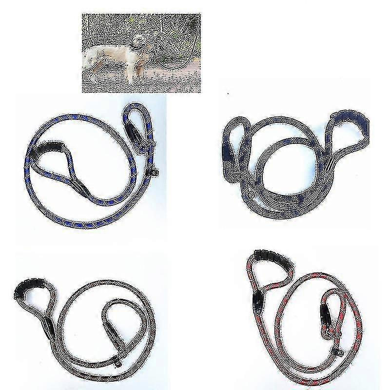 Pet Leash Reflective Strong Dog Leash 1.5m Long With Comfortable Padded Handle Training Durable Nylon Rope Leashes