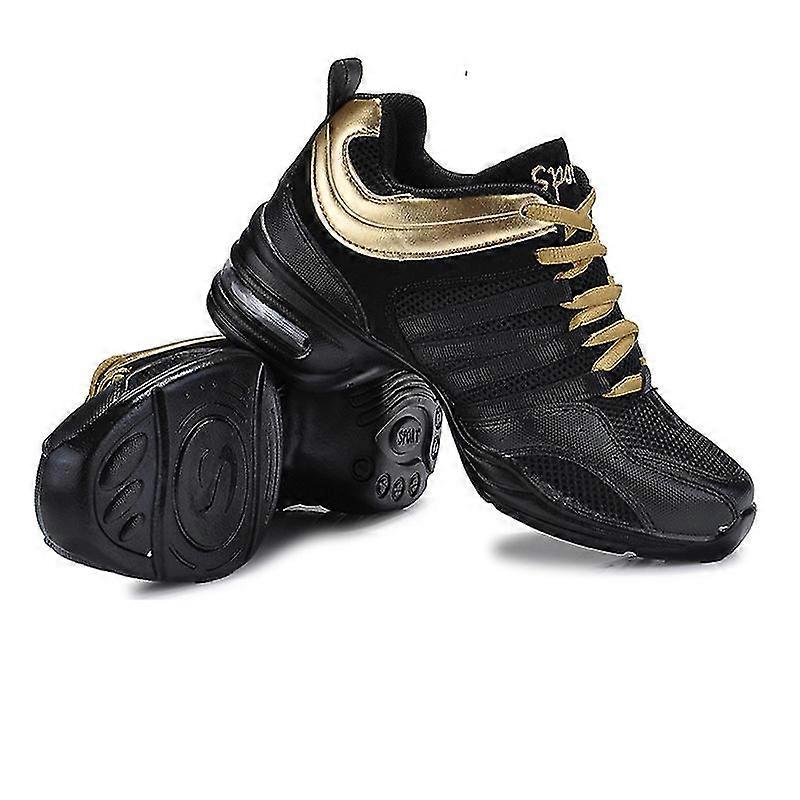 Zapatillas de baile para mujeres con suela dividida zapatos de jazz para niños adultos con cordones de práctica