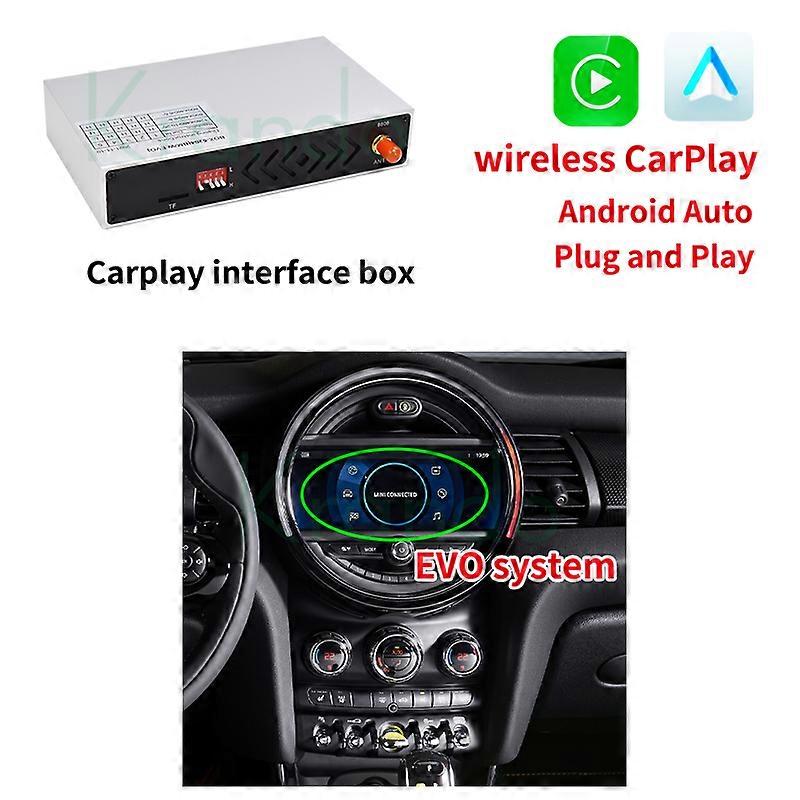 Krando Wireless Apple CarPlay Android Auto Interface Box For BMW Mini Cooper F54 F55 F56 F60 R60 2007-2018 CIC NBT EVO Upgrade
