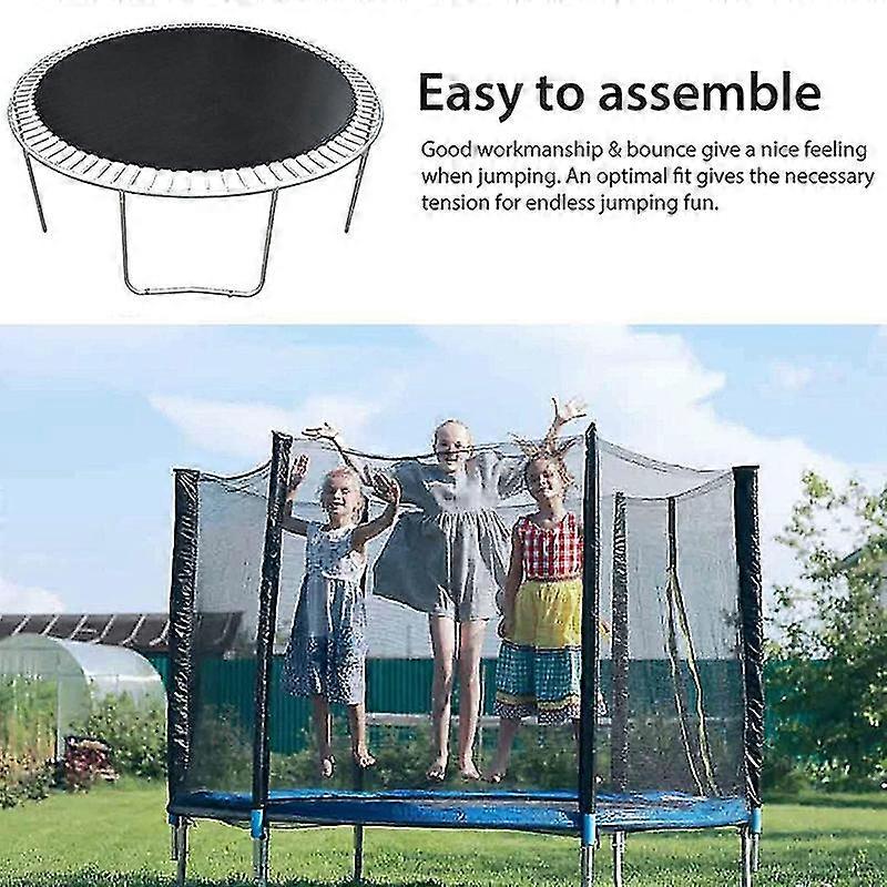8ft Weatherproof Round Trampoline Replacement Jumping Mat Jump Cloth Garden Elastic Bounce Mat For