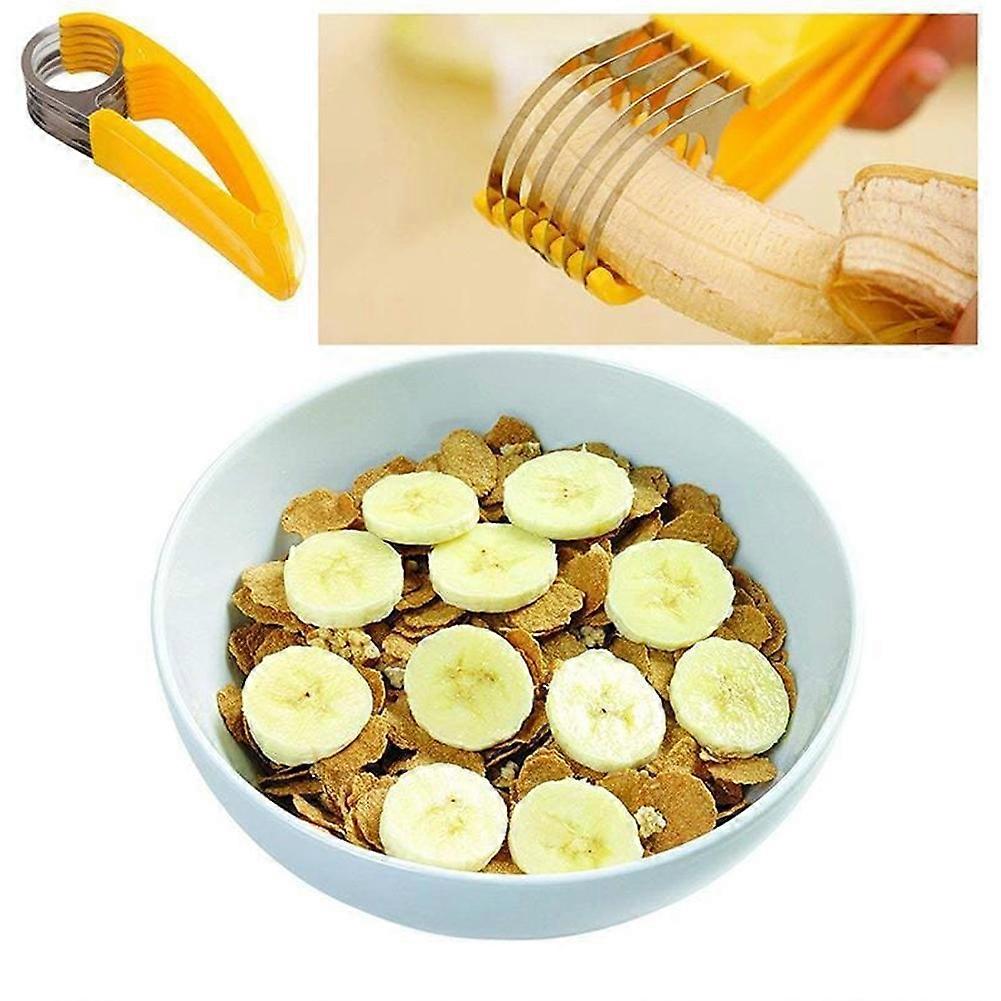 Stainless Steel Banana-Cutter Multi-Purpose Soft Fruit Cutter Kitchen Accessories