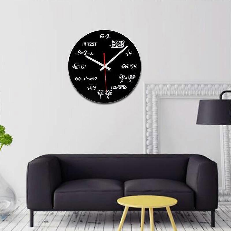 Acrylic Decorative Mathematical Formula Wall Clock