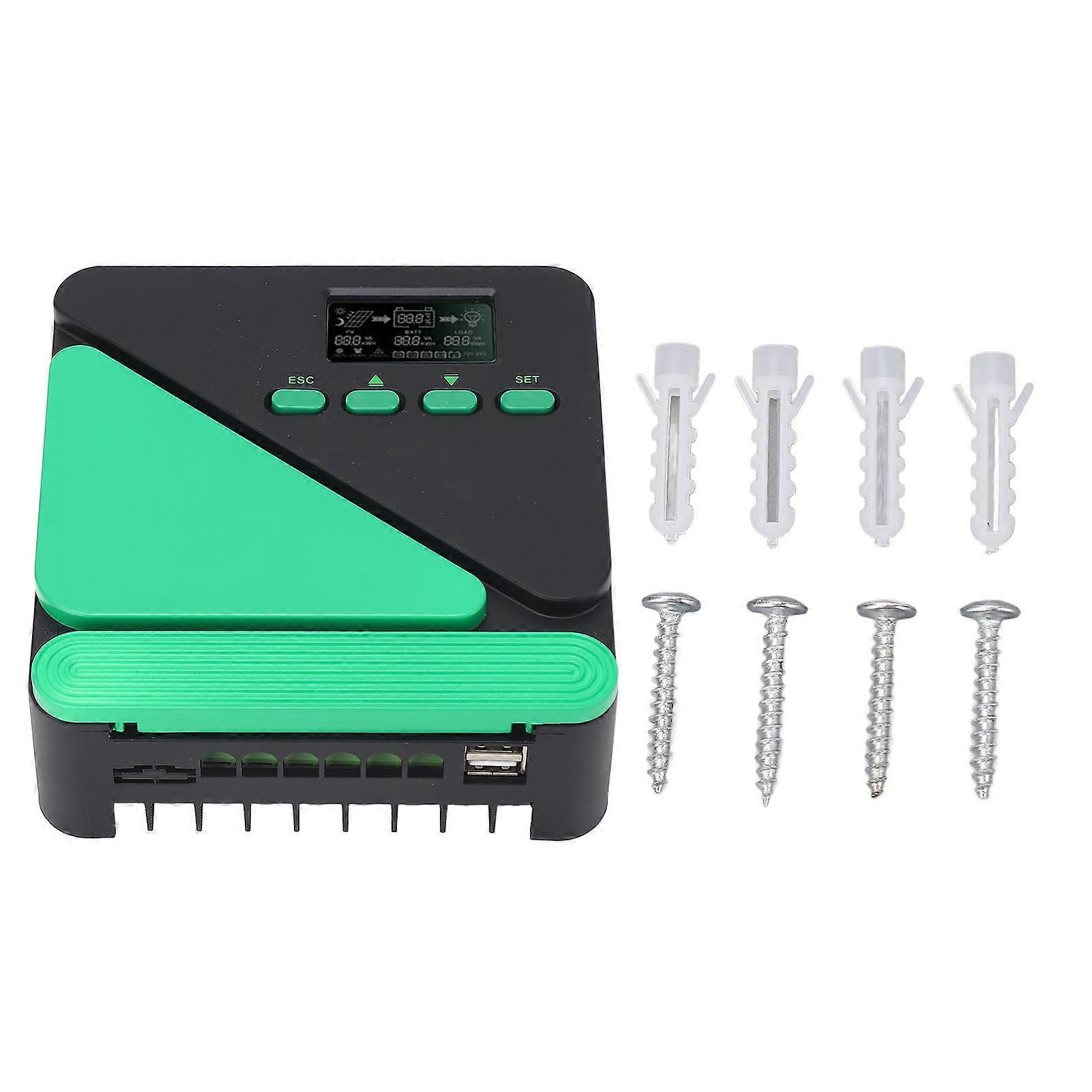 MPPT Solar Charge Controller 12V 24V Intelligent Regulator LCD Display for AGM Gel SEL Flooded Lithium Battery Charging 20A