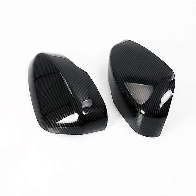 For Mitsubishi Eclipse Cross 2017 2018 2019 ABS Carbon fiber style Car Rearview Side Mirror Cover Cap Stickers Car Styling